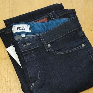 PAIGE Deep Indigo Bootcut Jeans